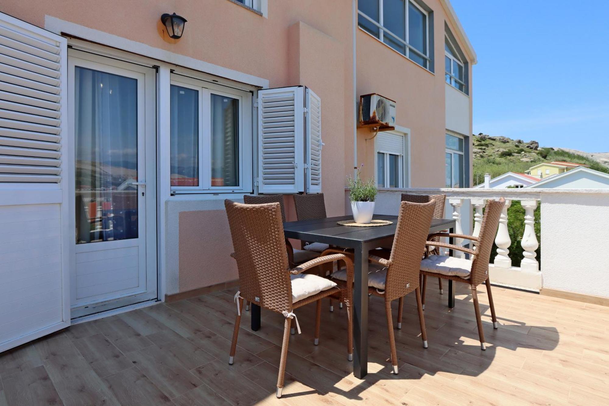 Seaside Apartments With A Swimming Pool Pag - 6412 Pag Town Exteriör bild